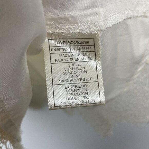 Cupcakes And Cashmere Woman’s Ivory Lace Tank Shift Dress Lined Size Small - Picture 5 of 8